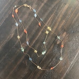 Beaded Gold Necklace